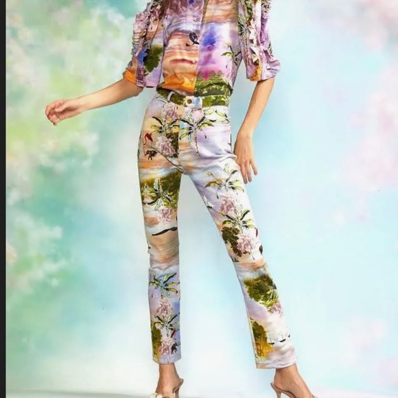 Cynthia Rowley Multicolor Scenic Straight Leg Pants - Picture 3 of 8